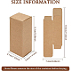 紙の厚紙箱  エッセンシャルオイルパッキングボックス  ギフト用の箱  長方形  砂茶色  9.1x3.7x3.6cm  展開：18.6x7.2x0.1cm CBOX-WH0003-17A-01-2