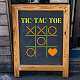 FINGERINSPIRE Tic Tac Toe Board Stencil DIY Family XOXO Game Home Decor Gift 30x30cm Stencil Template Large Reusable Mylar Template Arts and Crafts Scrapbooking for Airbrush Painting Drawing DIY-WH0172-563-7