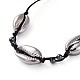Bracelets de perles tressées réglables en corde de nylon unisexe BJEW-JB04887-01-2