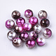Perles en plastique imitation perles arc-en-abs OACR-Q174-12mm-12-1