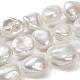 Hebras de perlas keshi de perlas barrocas naturales PEAR-K004-31-5