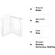 Transparent PVC Rectangle Favor Box Candy Treat Gift Box CON-BC0006-23-9