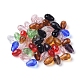 Mixed Faceted Glass Beads X-GLAA-R024-11x8mm-M