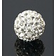 Grado arcilla polimérica un diamante de imitación de cristal pavimenta los abalorios bola de discoteca X-RB-H258-10MM-001-1
