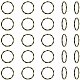 Unicraftale 50pcs anillos de unión de aleación de 22 mm marcos circulares de estilo tibetano que unen conectores de bronce antiguo o patrón enlaces para collares de diy cuelgan pendientes PALLOY-UN0001-02AB-FF-1