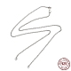 Realizzazione di collane con catena a maglie testurizzate in argento sterling placcato in rodio STER-B001-04P-1