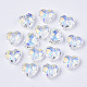 Perles de verre k9 transparentes GGLA-S056-10x12-001AB-1