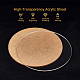 Benecreat 5 pz cerchio in acrilico trasparente disco 3 mm di spessore 125 mm interno dia cast foglio per progetti artigianali OACR-BC0001-03H-4