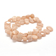 Chapelets de perles de sunstone naturelle naturelles G-F479-13-2