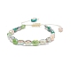 Bracelet de perles tressées en verre bling pour femme BJEW-JB08231-5