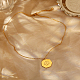 星座天秤座ステンレス鋼ペンダントネックレス女性用  18KGP本金メッキ  17.72インチ（45cm） SK1865-1-3