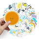 50Pcs Weather Theme PVC Self-Adhesive Cartoon Stickers WG38596-01-5