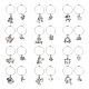 48Pcs 24 Style 12 Constellations Alloy Wine Glass Charms with Rhinestone AJEW-TAC00002-2