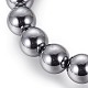 Terahertz Stone Beads Stretch Bracelets BJEW-L666-01C-2