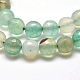 Dyed Natural Agate Faceted Round Beads Strands G-E267-06-2