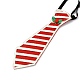 Рождественский галстук из нетканого материала AJEW-L092-A05-3