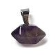 Natural Amethyst Pointed Pendants G-K335-03P-18-3