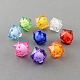 Mixed Color Transparent Acrylic Faceted Cube Beads X-TACR-S112-20mm-M-1