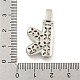 Латунные микропаве прозрачные подвески с фианитом KK-B099-01P-K-3