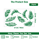 Superdant tropische Pflanzen-Wandaufkleber DIY-WH0377-059-2