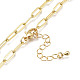 Brass Pendant Necklaces NJEW-M185-01G-4