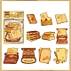 20Pcs 10 Styles Autumn Gold Stamping Paper Self Adhesive Decorative Stickers PW-WG20929-06-1