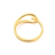 イオンプレーティング(ip) ラインストーン付きステンレス製指輪304個  中空コント  ゴールドカラー  usサイズ8（18.1mm） RJEW-Q779-01G-3