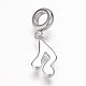 304 Stainless Steel European Dangle Charms OPDL-K001-20AS-2
