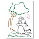 Шаблоны трафаретов для рисования из пластика для домашних животных DIY-WH0284-026-1