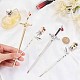 OLYCRAFT 4pcs Hair Chopsticks Rose Sword Hair Stick Chinese Style Hair Chopsticks with Rhinestone Retro Alloy Hair Pins Hair Accessories for Performance Costume Proms Party - 4 Styles MRMJ-OC0003-07-3