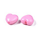 Perline acriliche a cuore rosa perla X-SACR-10X11-11-4