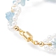 Bracelet perlé en perles de pierre naturelle mixte et coquillage X1-BJEW-TA00029-6