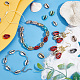 Pandahall elite 80 pz 8 colori perline di conchiglia di ciprea galvanizzate BSHE-PH0001-17-5