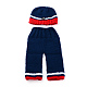 Costume de bonnet de bébé en crochet AJEW-R030-46-1