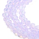 Baking Painted Transparent Glass Beads Strands DGLA-F029-J2mm-07-4