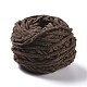 柔らかいかぎ針編みの糸  スカーフ用の太い編み糸  バッグ  クッション作り  サドルブラウン  7~8mm  65.62ヤード（60m）/ロール OCOR-G009-03F-2