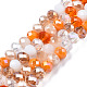 Electroplate Glass Beads Strands EGLA-N002-12G-1