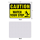 GLOBLELAND 2 Pack Watch Your Step Caution Sign AJEW-GL0001-01B-07-2