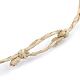 Плетеные браслеты из рафии ручной работы AJEW-S072-39G-5