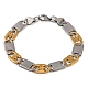 201 браслет из нержавеющей стали Mariner Link BJEW-B078-58GP-1