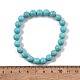 Bracelets extensibles naturels en perle d'howlite&nbsp;BJEW-K212-B-011-2