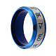 Om Mani Padme Hum 201 Stainless Steel Finger Ring for Women RJEW-N043-15B-2