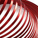 アルミ製ワイヤー  曲げ可能なメタルクラフトワイヤー  フラットクラフトワイヤー  カボションフレーミング用ベゼルワイヤー  レッド  5x1mm  約32.8フィート（10m）/ロール AW-S010-23-3