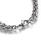 304 Stainless Steel Wheat Chain Necklaces NJEW-F242-14P-C-3
