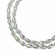 Chapelets de perles en verre transparent électrolytique EGLA-N002-35-C04-3