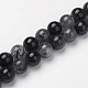 Natural Black Rutilated Quartz Beads Strands G-F362-07-14mm-1