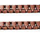 鉄ベネチアンチェーンボックスチェーン  溶接されていない  鉛フリーとニッケルフリー  赤銅色  3.2 mm幅  高差3.2mm X-CHV003Y-R-1