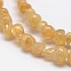 Electroplate Natural Citrine Bead Strands G-F331-06-C-3