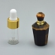 Colgantes de botella de perfume con ojo de tigre natural facetado G-E556-05C-1