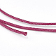 ナイロン糸  カスタム織ジュエリーにはナイロンのアクセサリーコード  サクランボ色  0.8mm  約49.21ヤード（45m）/ロール NWIR-K022-0.8mm-10-3
